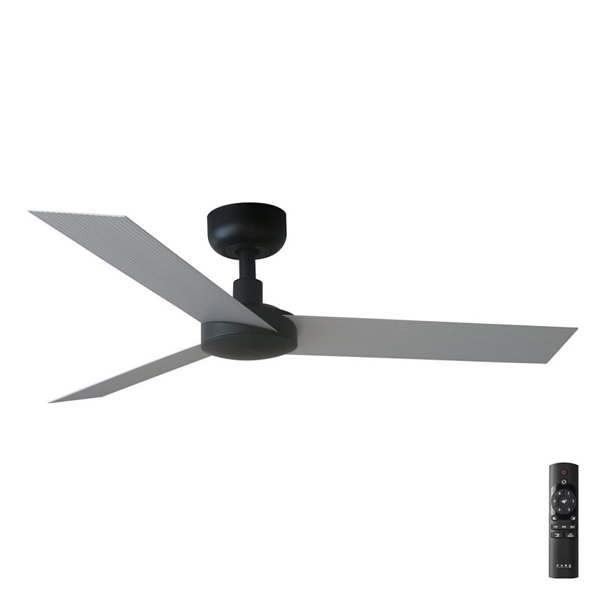 FARO 34285 - Taklampa CRUISER S svart diameter 106 cm + fjärrkontroll