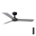 FARO 34285 - Taklampa CRUISER S svart diameter 106 cm + fjärrkontroll
