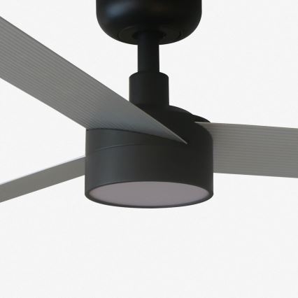 FARO 34286-1TW - LED dimbar takfläkt CRUISER L LED/18W/230V 2700/4000/6500K Ø 132 cm svart/grå + fjärrkontroll