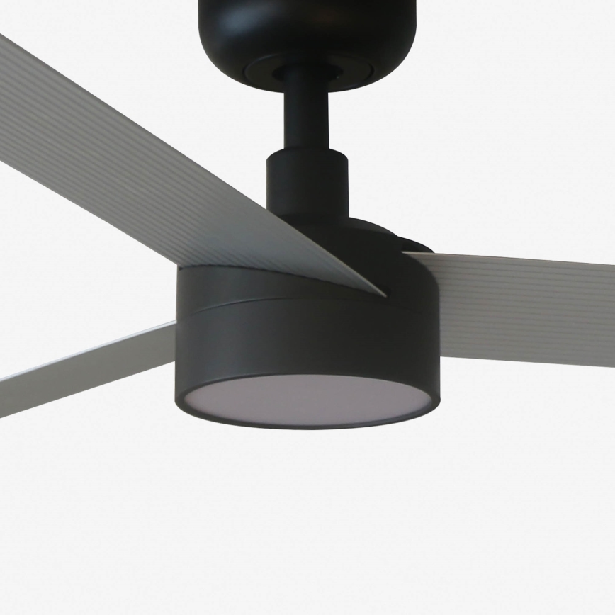 FARO 34286-1TW - LED dimbar takfläkt CRUISER L LED/18W/230V 2700/4000/6500K Ø 132 cm svart/grå + fjärrkontroll