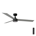 FARO 34286-1TW - LED Dimbar takfläkt CRUISER L LED/18W/230V 2700/4000/6500K diameter 132 cm svart/grå + fjärrkontroll