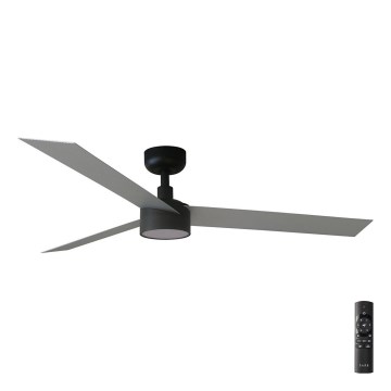 FARO 34286-1TW - LED Dimbar takfläkt CRUISER L LED/18W/230V 2700/4000/6500K diameter 132 cm svart/grå + fjärrkontroll