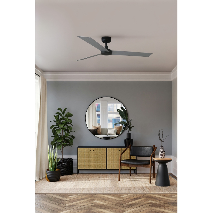 FARO 34286 - Takfläkt CRUISER L svart Ø 132 cm + fjärrkontroll
