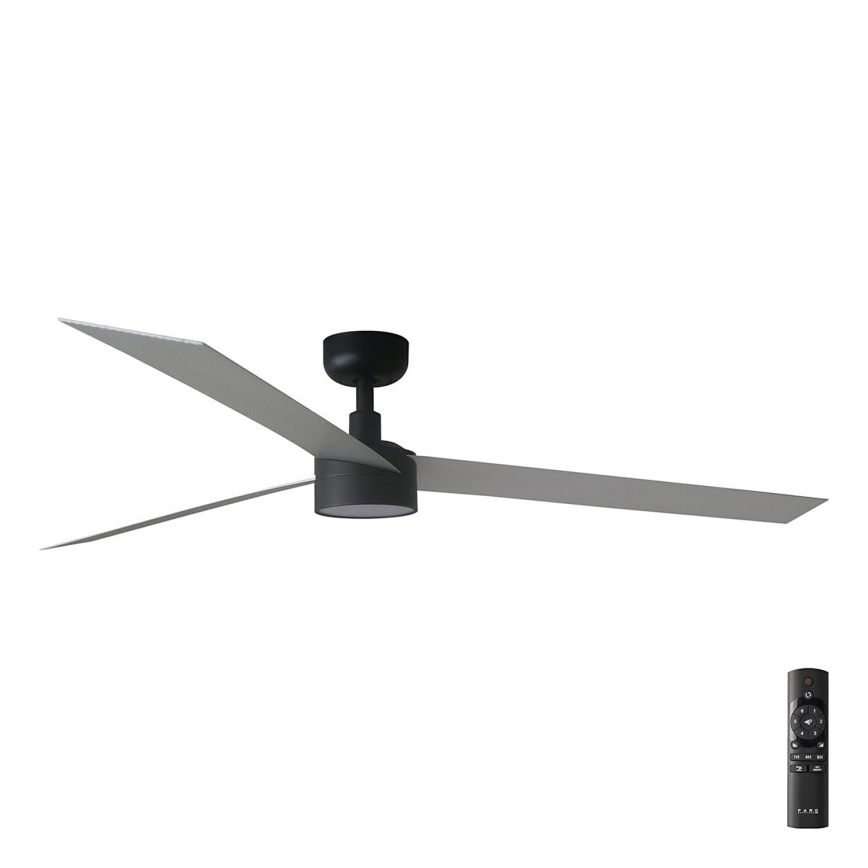 FARO 34287-1TW - LED Dimbar takfläkt CRUISER XL LED/18W/230V 2700/4000/6500K diameter 160 cm svart/grå + fjärrkontroll