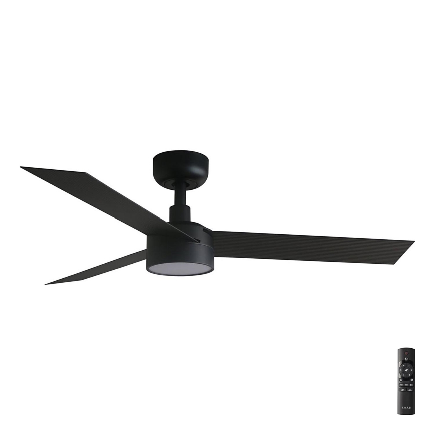 FARO 34289-1TW - LED dimbar takfläkt CRUISER S LED/18W/230V 2700/4000/6500K Ø 106 cm svart + fjärrkontroll