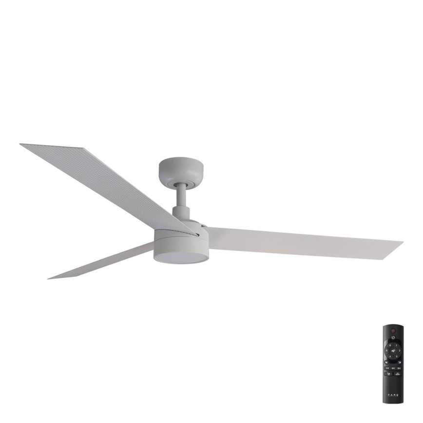 FARO 34290-1TW - LED Ljusreglerad fläkt CRUISER LED/20W/230V 2700/4000/6500K diameter 132 cm vit + fjärrkontroll