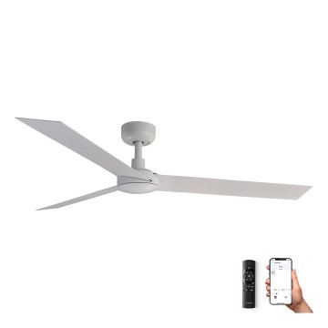 FARO 34290WP - Takfläkt CRUISER L vit diameter 132 cm SMART + fjärrkontroll