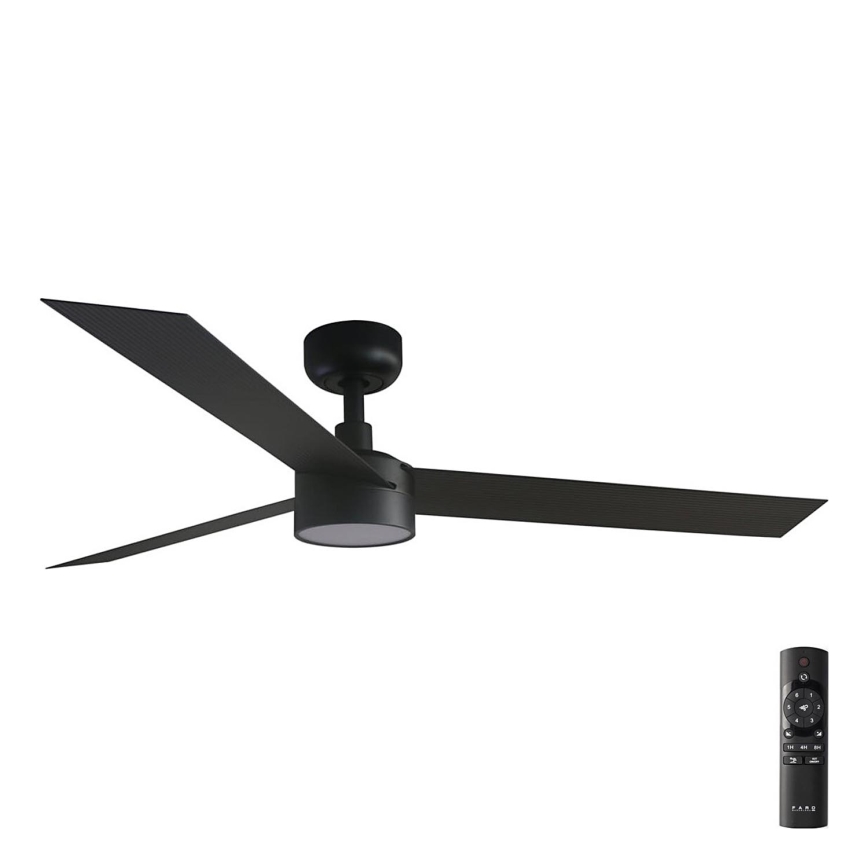 FARO 34291-1TW - LED Dimbar takfläkt CRUISER LED/20W/230V 2700/4000/6500K diameter 132 cm svart + fjärrkontroll