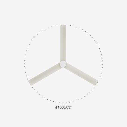 FARO 34292-1TW - LED Ljusreglerad fläkt CRUISER LED/20W/230V 2700/4000/6500K diameter 160 cm vit + fjärrkontroll