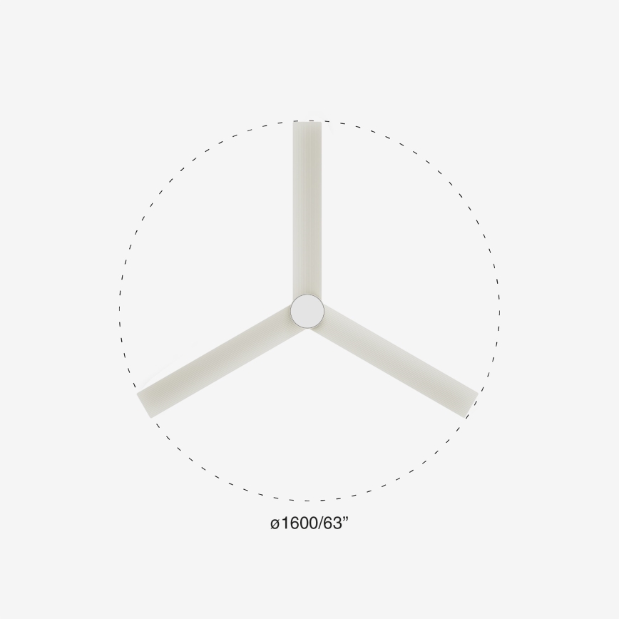 FARO 34292-1TW - LED Ljusreglerad fläkt CRUISER LED/20W/230V 2700/4000/6500K diameter 160 cm vit + fjärrkontroll
