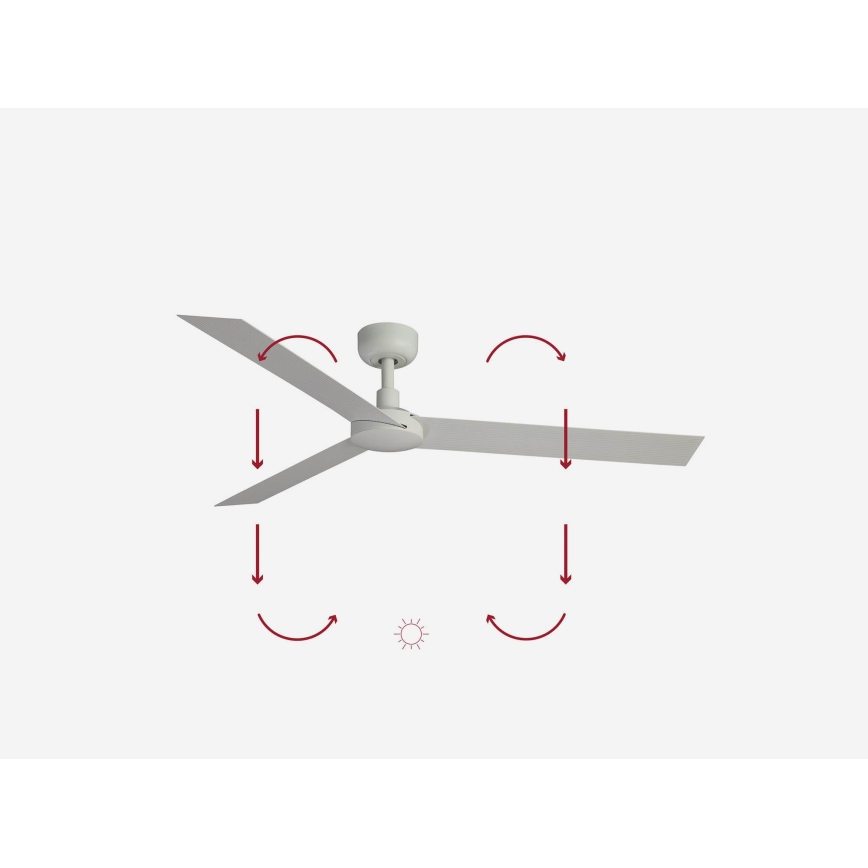 FARO 34292WP - Takfläkt CRUISER XL vit diameter 160 cm SMART + fjärrkontroll