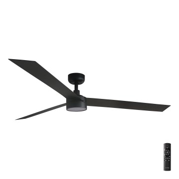 FARO 34293-1TW - LED Dimbar takfläkt CRUISER XL LED/18W/230V 2700/4000/6500K diameter 160 cm svart + fjärrkontroll
