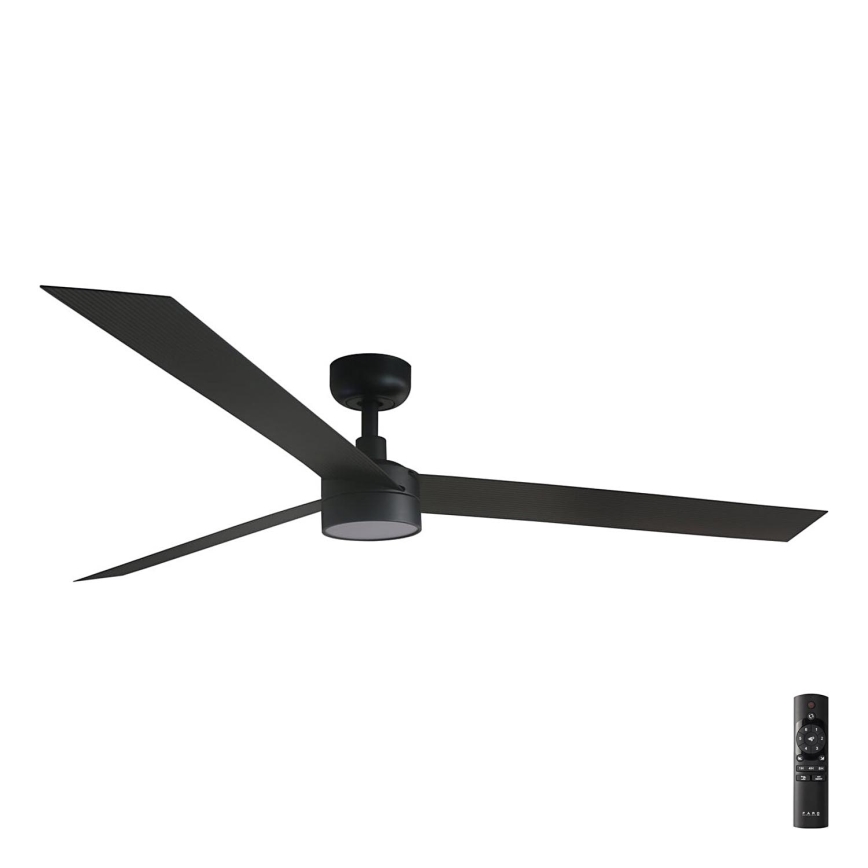 FARO 34293-1TW - LED Dimbar takfläkt CRUISER XL LED/18W/230V 2700/4000/6500K diameter 160 cm svart + fjärrkontroll