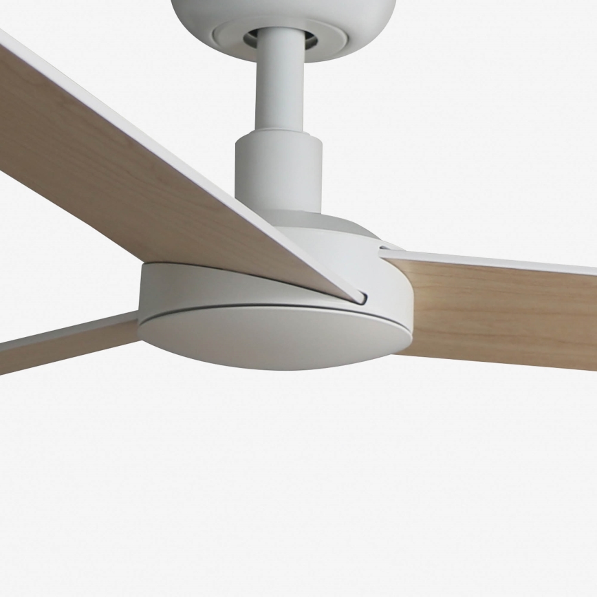 FARO 34295WT - Takfläkt RUDDER S vit/beige diameter 106 cm Wi-Fi Tuya + fjärrkontroll