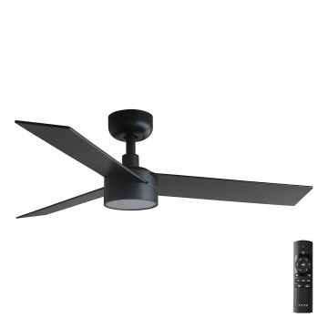 FARO 34296-1TW - LED Dimbar takfläkt RUDDER S LED/18W/230V 2700/4000/6500K diameter 106 cm svart + fjärrkontroll