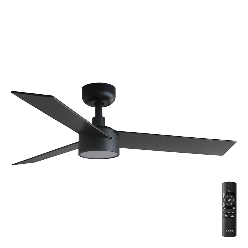 FARO 34296-1TW - LED Dimbar takfläkt RUDDER S LED/18W/230V 2700/4000/6500K diameter 106 cm svart + fjärrkontroll