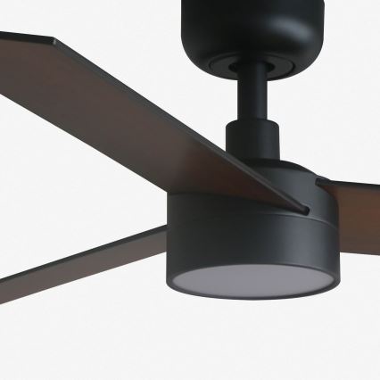 FARO 34296-1TW - LED Dimbar takfläkt RUDDER S LED/18W/230V 2700/4000/6500K diameter 106 cm svart + fjärrkontroll