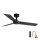 FARO 34296WP - Takfläkt RUDDER S svart diameter 106 cm SMART + fjärrkontroll