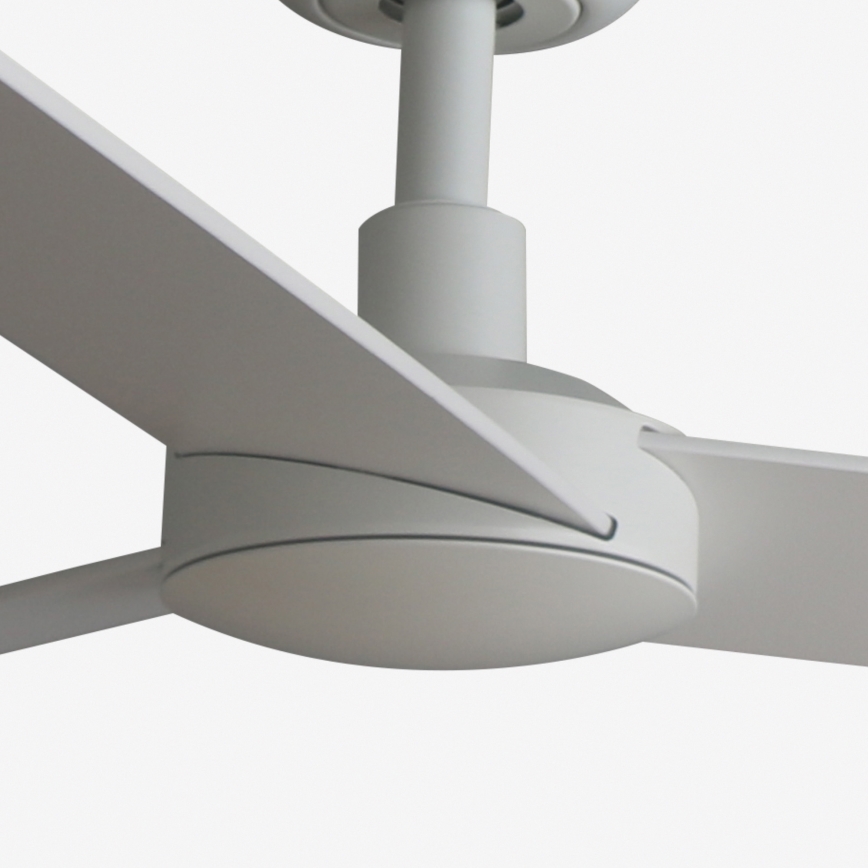FARO 34297WT - Takfläkt RUDDER L vit/beige diameter 132 cm Wi-Fi Tuya + fjärrkontroll
