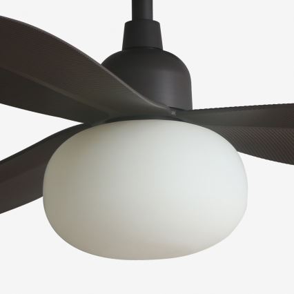 FARO 34301-11L - Takfläkt PALMA 1xE27/15W/230V brun diameter 129 cm IP44 + fjärrkontroll