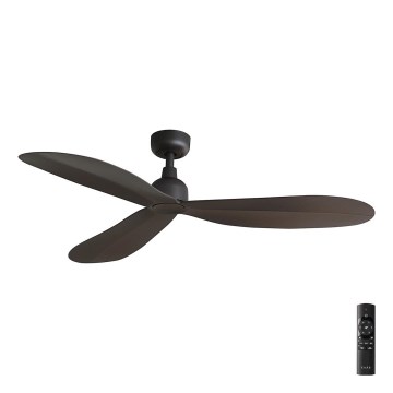 FARO 34301 - Takfläkt PALMA brun diameter 129 cm IP44 + fjärrkontroll