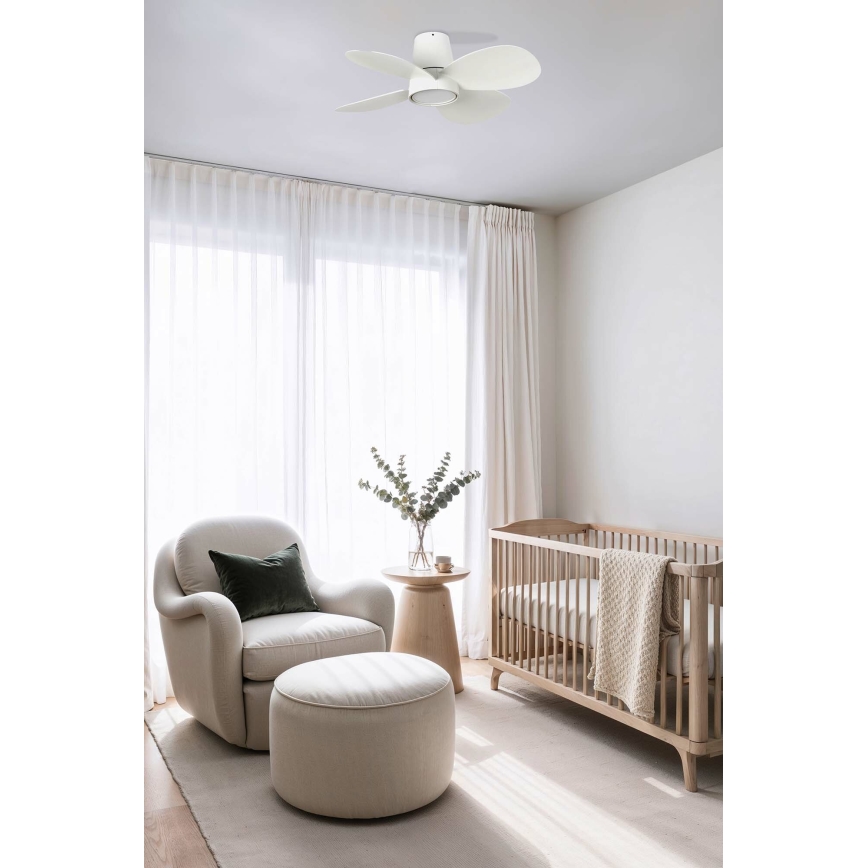 FARO 34315 - LED Dimbar takfläkt KLOVER S LED/20W/230V 2700/4000/6500K vit diameter 80 cm + fjärrkontroll