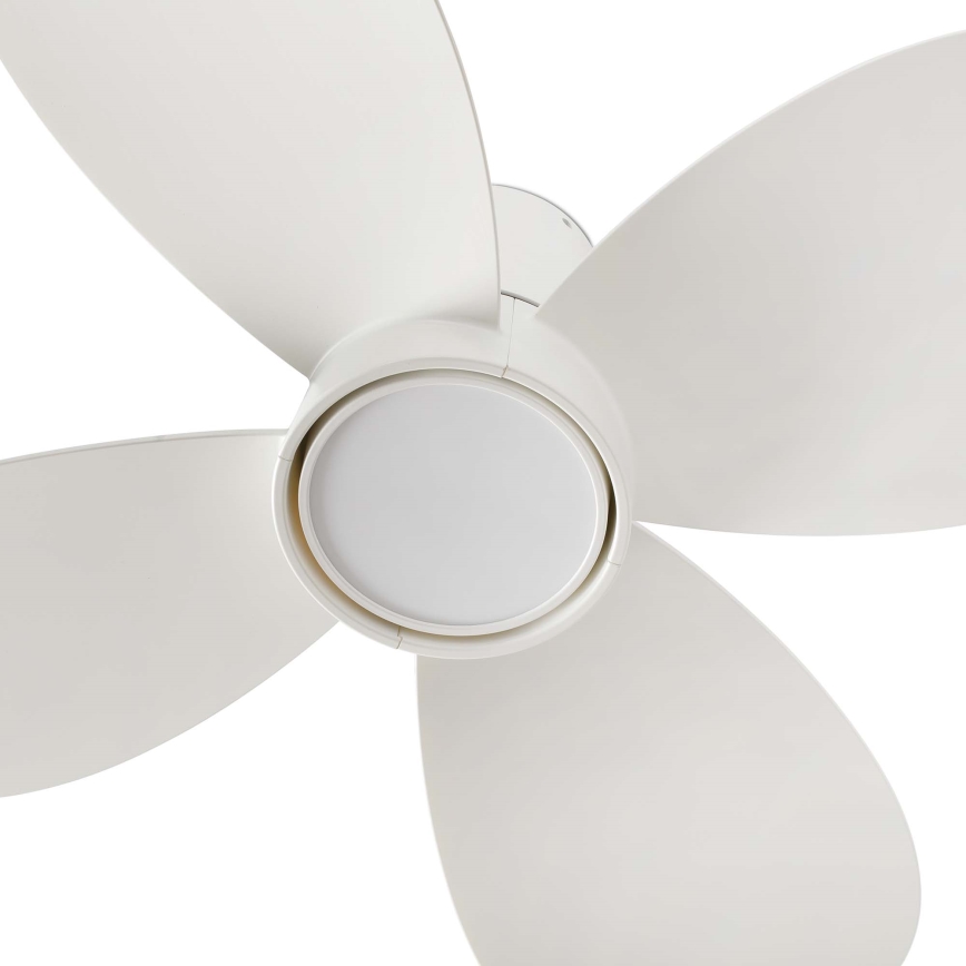 FARO 34315WT - LED Dimbar takfläkt KLOVER TUB S LED/20W/230V 2700/4000/6500K vit diameter 80 cm Wi-Fi Tuya + fjärrkontroll