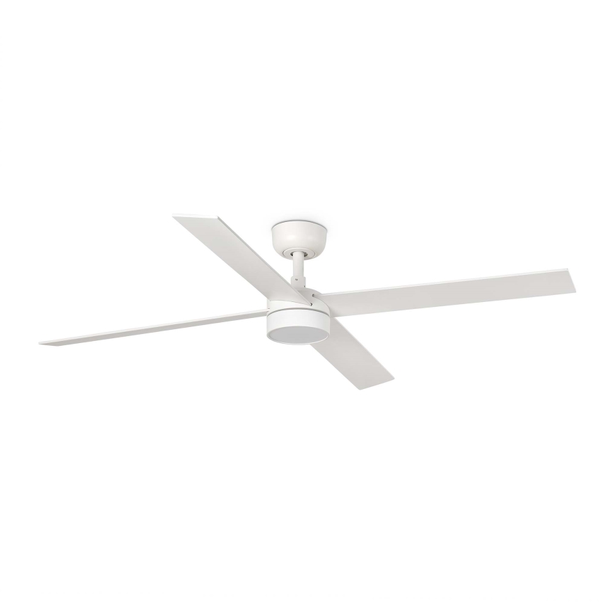 FARO 34355WT-1TW - LED Dimbar takfläkt RUDDER L LED/18W/230V 2700/4350/6000K vit/beige diameter 132 cm Wi-Fi Tuya + fjärrkontroll