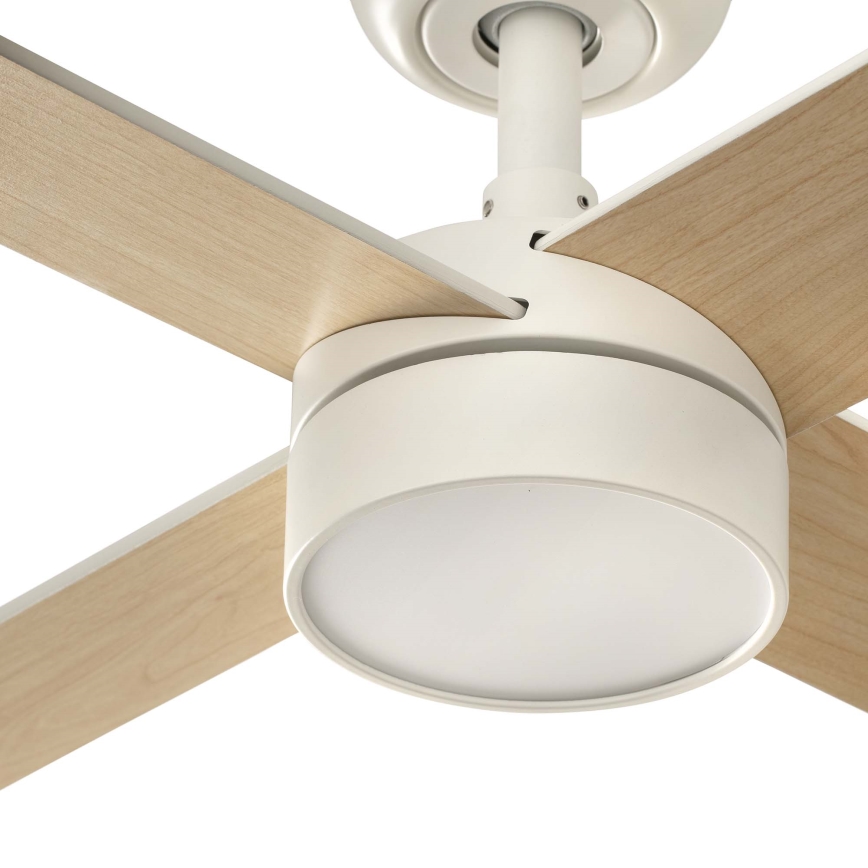FARO 34355WT-1TW - LED Dimbar takfläkt RUDDER L LED/18W/230V 2700/4350/6000K vit/beige diameter 132 cm Wi-Fi Tuya + fjärrkontroll