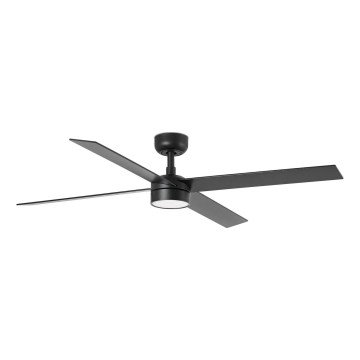 FARO 34356-1TW - LED Dimbar takfläkt RUDDER L LED/20W/230V svart/brun diameter 132 cm + fjärrkontroll