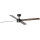 FARO 34356WT-1TW - LED Dimbar takfläkt RUDDER L LED/18W/230V 2700/4350/6000K brun/svart diameter 132 cm Wi-Fi Tuya + fjärrkontroll