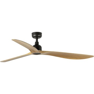 FARO 34360 - Takfläkt OUTWOOD L brun/svart diameter 150 cm IP44 + fjärrkontroll