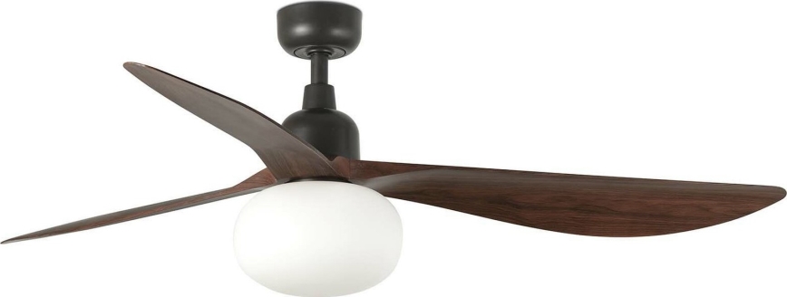 FARO 34362WT-11L - Takfläkt OUTWOOD L 1xE27/15W/230V brun/svart diameter 150 cm Wi-Fi Tuya IP44 + fjärrkontroll