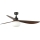FARO 34362WT-11L - Takfläkt OUTWOOD L 1xE27/15W/230V brun/svart diameter 150 cm Wi-Fi Tuya IP44 + fjärrkontroll