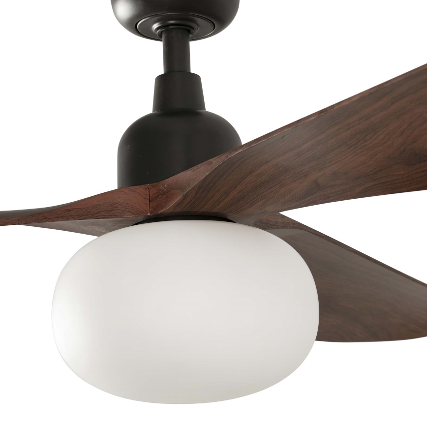 FARO 34362WT-11L - Takfläkt OUTWOOD L 1xE27/15W/230V brun/svart Ø 150 cm Wi-Fi Tuya IP44 + fjärrkontroll