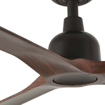 FARO 34362WT - Takfläkt OUTWOOD L brun/svart diameter 150 cm Wi-Fi Tuya IP44 + fjärrkontroll