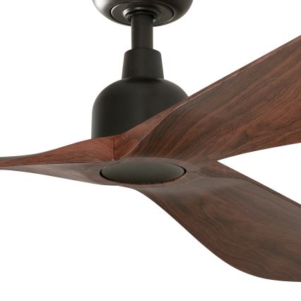 FARO 34362WT - Takfläkt OUTWOOD L brun/svart diameter 150 cm Wi-Fi Tuya IP44 + fjärrkontroll
