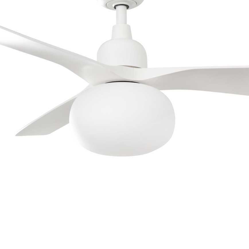 FARO 34363WT-11L - Takfläkt OUTWOOD L 1xE27/15W/230V vit diameter 150 cm Wi-Fi Tuya IP44 + fjärrkontroll
