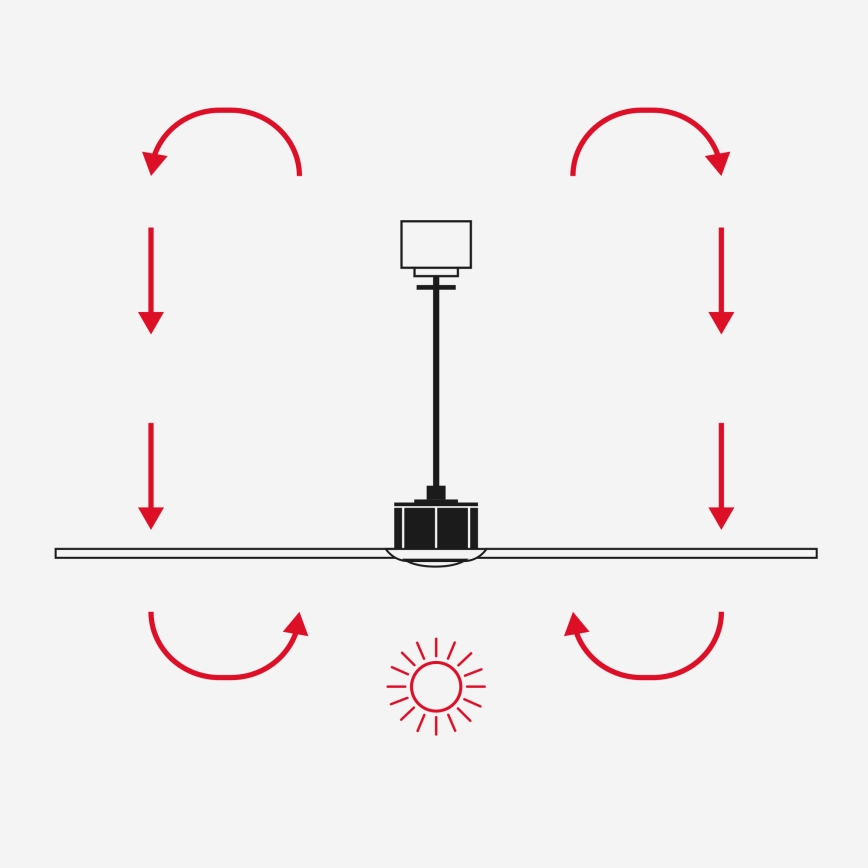 FARO 34363WT-11L - Takfläkt OUTWOOD L 1xE27/15W/230V vit diameter 150 cm Wi-Fi Tuya IP44 + fjärrkontroll