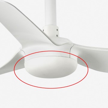 FARO 3R773 - Reservkåpa till MINI PUNT-fläkt, Ø 12 cm, vit