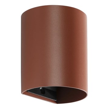 FARO 40525 - Vägglampa SOLE 1xGU10/8W/230V tegelsten rund