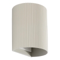 FARO 40528 - Vägglampa SOLE 1xGU10/8W/230V grå vågformad rund