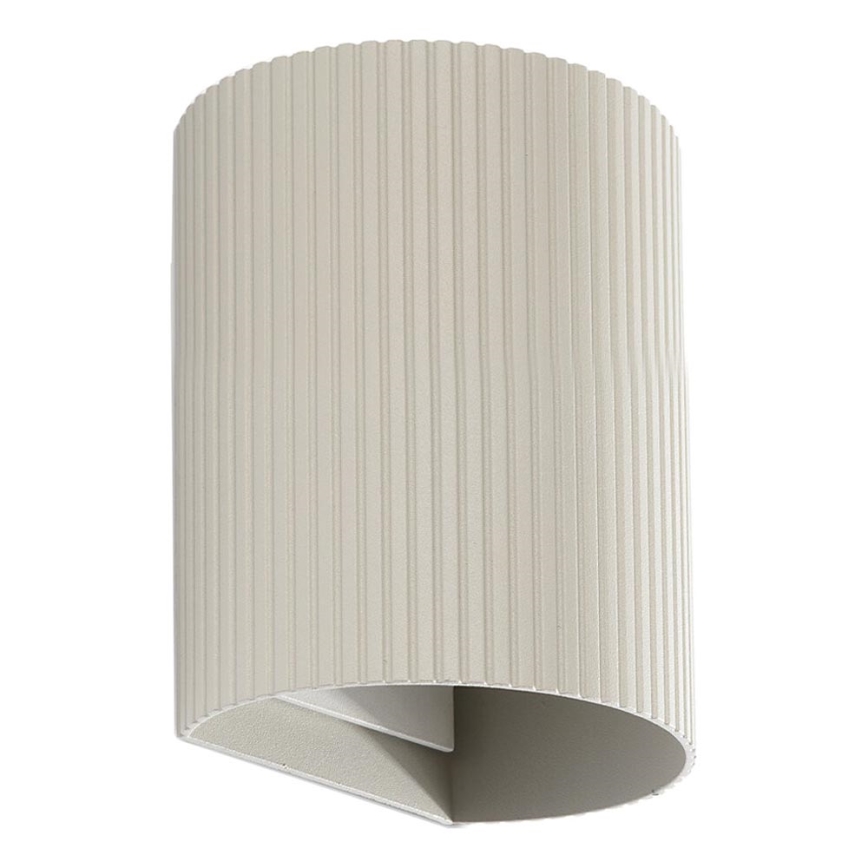 FARO 40528 - Vägglampa SOLE 1xGU10/8W/230V grå vågformad rund