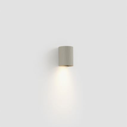 FARO 40528 - Vägglampa SOLE 1xGU10/8W/230V grå vågformad rund