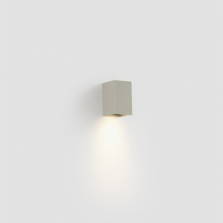 FARO 40536 - Vägglampa SOLE 1xGU10/8W/230V grå vågformad vinklat