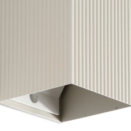 FARO 40536 - Vägglampa SOLE 1xGU10/8W/230V grå vågformad vinklat