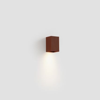 FARO 40537 - Vägglampa SOLE 1xGU10/8W/230V tegelsten vågformad vinklat
