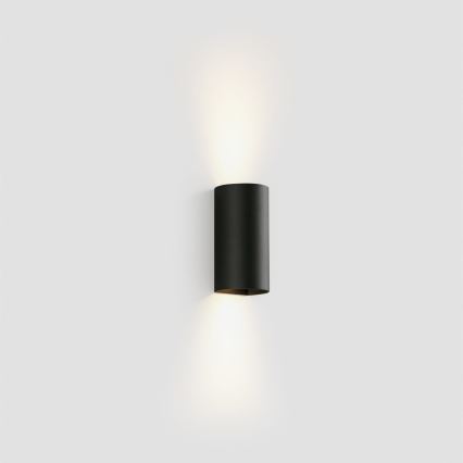 FARO 40539 - Vägglampa SOLE 2xGU10/8W/230V svart rund