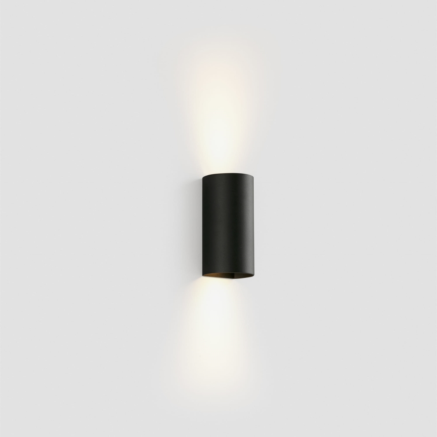 FARO 40539 - Vägglampa SOLE 2xGU10/8W/230V svart rund