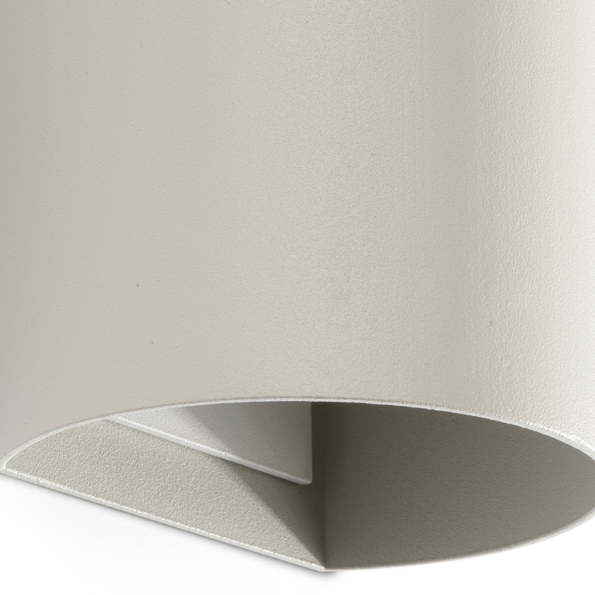FARO 40540 - Vägglampa SOLE 2xGU10/8W/230V grå rund